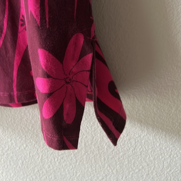 Wahine Toa Pink and Brown Patterned Women's Top - Picture 4 of 5
